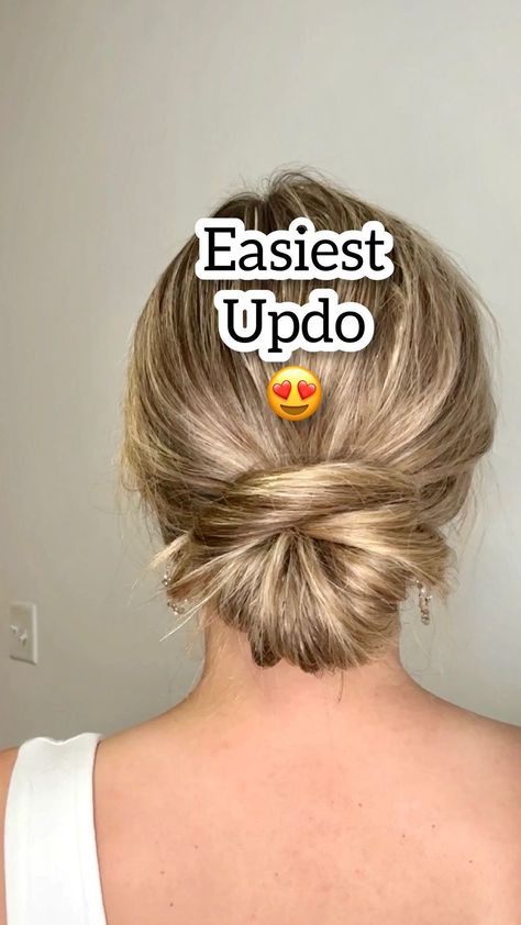 Lainey Ostrom | I had a dream about doing this hairstyle, so I woke up, tried it, and here it is 😆😍obsessed! Save and try! - #lowbunhairstyle… | Instagram Easy Updos For Medium Hair, Easy Updos For Long Hair, Hair Challenge, I Had A Dream, Easy Updo Hairstyles, Low Bun Hairstyles, Easy Hair Updos, Up Dos For Medium Hair, Long Hair Updo