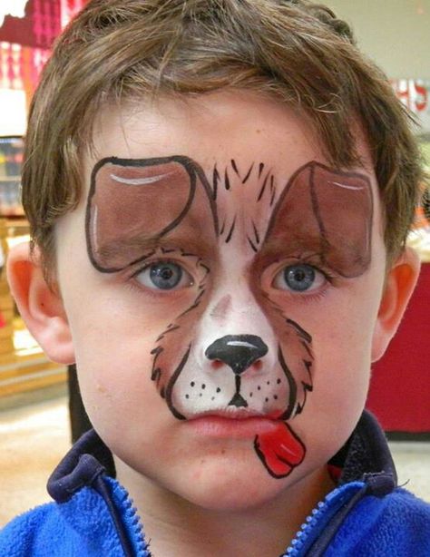 I've got to try some other dogs...Quick easy dog #facepaint #facepainting face painting ideas for kids Dogs, Dog Face, Face Painting, Painting Ideas, Face Paint, Carnival Face Paint, Carnival, Paint