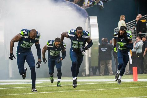 .. Kam Chancellor, Here Comes The Boom, Seahawks Super Bowl, Seahawks Outfits, Earl Thomas, Legion Of Boom, Superbowl Champions, Seattle Sports, Seahawks Fans