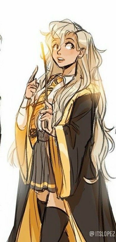 A Drawing, Blonde Hair, Harry Potter, Blonde, Yellow, Hair, White