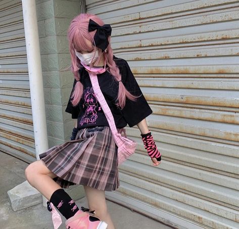 Dual Kawaii Aesthetic Outfits, Dual Kawaii Aesthetic, Pink Kawaii Outfits, Dual Kawaii, Alt Clothes, Kawaii Goth, Future Outfit, Fashion Aesthetics, Kawaii Aesthetic