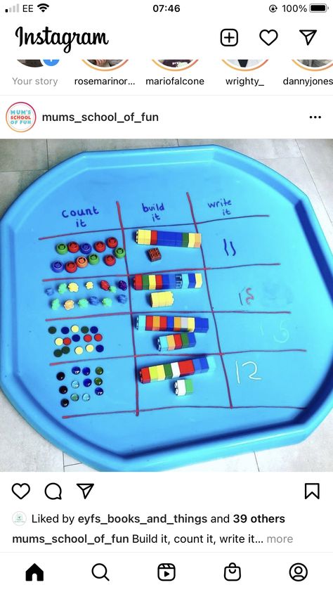 Missing Number Tuff Tray, Continuous Provision Year 1 Maths Area, Reception Classroom Ideas Activities, Counting Activities Eyfs, Sen Classroom, Maths Classroom Displays, Kindergarten Classroom Themes, Year 1 Classroom, Eyfs Maths