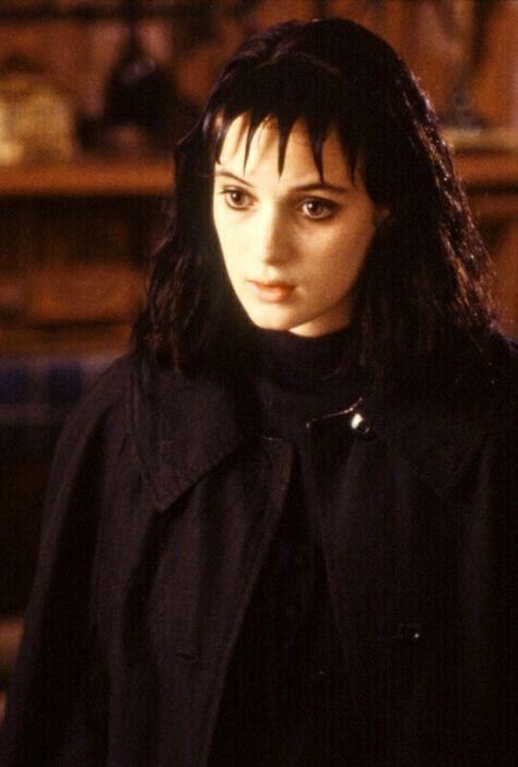 Winona Ryder Beetlejuice 1988, Lydia Deetz, Winona Ryder, Beetlejuice, A Woman, Hair, Black