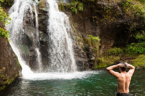 Waialeale Falls Blue Hole Hike | Kauai Hawaii - 1 Life on Earth Never Grow Old, Blue Hole, Mountain Valley, Gravel Road, Fountain Of Youth, Fall Hiking, Kauai Hawaii, Life On Earth, Kauai