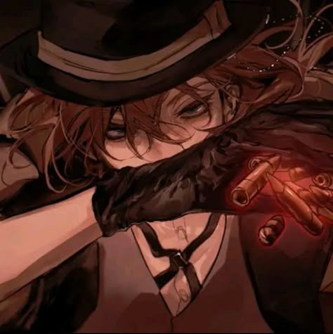 Bungou Stray Dogs Chuya, Bsd Fanart, Chuya Nakahara, Nakahara Chuuya, Dazai Chuuya, Bungou Stray Dogs Characters, Dog Icon, Chuuya Nakahara, Fancy Hats