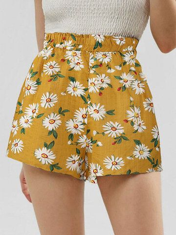 I found this amazing Bohemia Sunflower Print Short For Women with ₹19.99,and 14 days return or refund guarantee protect to us. --Newchic Printed Summer Shorts, High Rise Style, Sunflower Print, Sweater Dress Midi, Daisy Print, Hoodie Top, Boho Bohemian, Printed Shorts, Bohemian Style