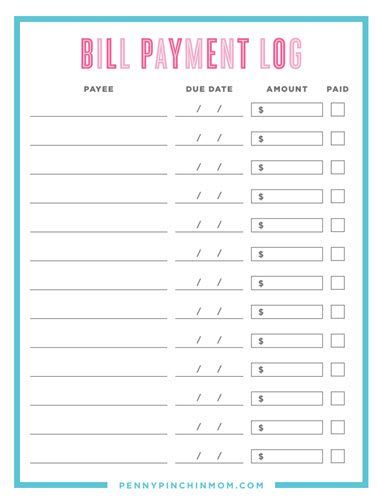 Bills To Pay Checklist, List Of Bills To Pay, Bills Due Printable Free, Monthly Bill Payment Log Free Printable, Bill Payment Tracker Printables Free, Bill Payment Organization, Bill Payment Checklist, Printable Password Tracker, Bill Tracker Printable