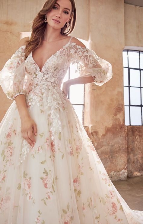 Josephine Scott - Elora | All About Eve Winter 2024 Fashion Trends, British Wedding Dresses, Floral Wedding Gown, Embroidered Wedding Dress, 2024 Fashion Trends, Wedding Dresses With Flowers, Floral Wedding Dress, Fairy Wedding, Dream Wedding Ideas Dresses