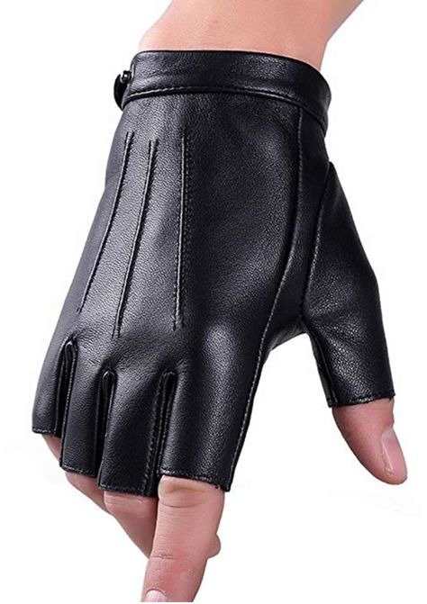 Be The Ultimate Fashion Icon In This Karl Lagerfeld Costume - SHEfinds Fingerless Leather Gloves, Quick Costumes, Leather Driving Gloves, Hand Gloves, Driving Gloves, Fingerless Mittens, Black Gloves, Mens Gloves, Womens Gloves