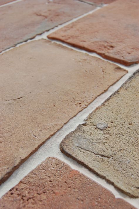 Antique, reclaimed terracotta tiles - our tiles are 100-200 years old #floor #tiles #interior #design #exterior #landscape #architecture #terracotta #antique Bathroom Terracotta Floor, Tiles Interior Design, Terracotta Flooring, Terracotta Floor Tiles, Sweden House, Terracotta Floor, Terracotta Tiles, Design Exterior, Floor Tiles