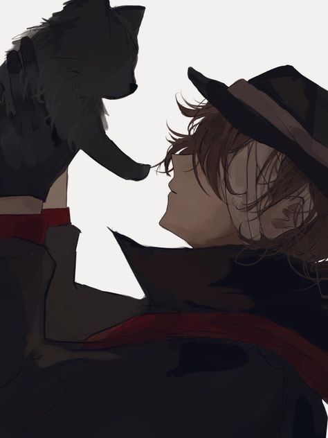 chuuya bsd Dazai Chuuya Fanart, Beast Chuuya, Chuuya Fanart, Chuuya Bsd, Nakahara Chuuya, Game Fanart, Dazai Bungou Stray Dogs, Chuuya Nakahara, Anime Animals