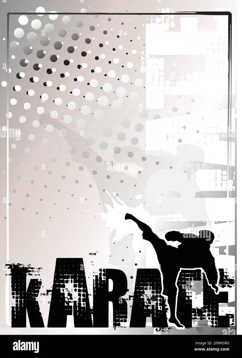 Download this stock vector: karate poster background - 2F8W3RX from Alamy's library of millions of high resolution stock photos, illustrations and vectors. Karate Background Design, Karate Poster Design, Karate Banner, Karate Background, Karate Wallpaper, Karate Images, Karate Poster, Karate Photos, Class Poster Design