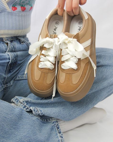 It is HERE! Our Tippies Shoes online store is now LIVE!!! Size available from women’s 6.5-8. Free Shipping when ordering through the website & new subscriber 10% OFF! Shop link： https://tippiesshoes.com/ Gingham Shoes, Ribbon Shoe Laces, Adidas Sneakers Women, Satin Shoes, Brown Sneakers, Trendy Sneakers, Saint Louis, Platform Sneakers, Shoe Style