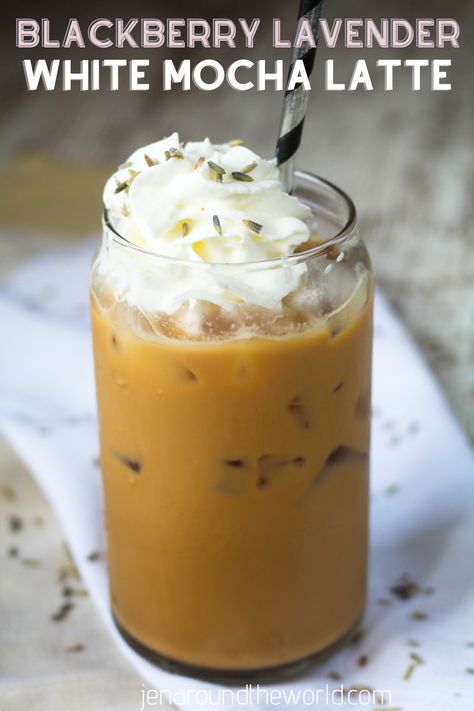 Spring Coffee Drink Ideas, Spring Latte Recipes, Easter Coffee Drinks, Latte Ideas, Latte Flavor Ideas, Spring Coffee Drinks, Summer Coffee Drinks, Iced Drinks Recipes, White Mocha