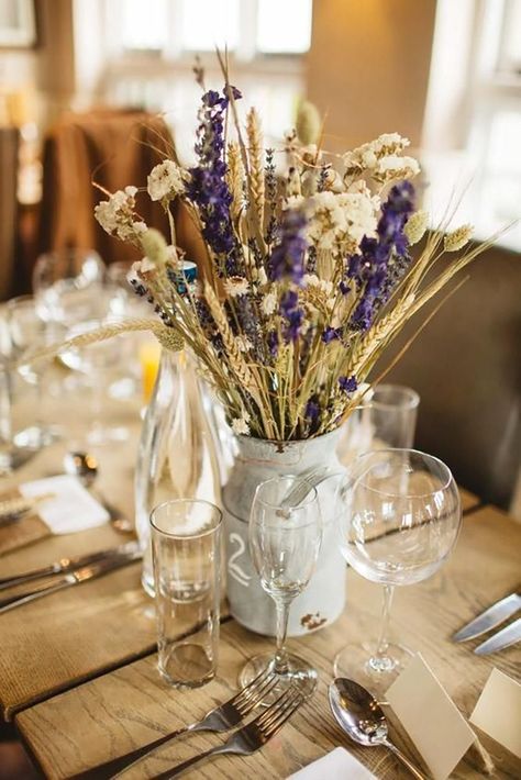 15 Ideas Wedding Dried Flowers Decor ❤ wedding dried flowers decor tender centerpiece Frances Sales #weddingforward #wedding #bride Cheap Wedding Table Centerpieces, Seating Chart Wedding Diy, Intimate Winter Wedding, Rachel Simpson, Dried Flowers Diy, Eliza Jane, Deco Champetre, Dried Flowers Wedding, Unique Wedding Flowers