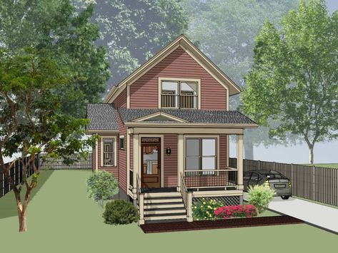 House Plan 1202A – Standard Series – ThompsonPlans.com Narrow House Plans, Narrow Lot House, Bungalow Style House, Southern House Plan, Shotgun House, Cottage House Plan, Narrow Lot House Plans, Bungalow Style House Plans, Small House Layout