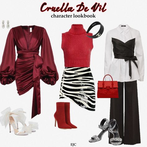 "Miserable, Darling, As Usual. Perfectly Wretched." - Cruella De Vil Cruella Deville Inspired Outfit Casual, Cruella Deville Aesthetic Outfit, Cruella Deville Outfit Ideas, Cruella Aesthetic Outfits, Cruella Outfit Ideas, Cruella Deville Inspired Outfit, Cruella Deville Outfit, Cruella Inspired Outfit, Cruella Deville Aesthetic