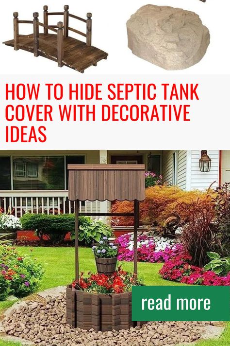 Hide Septic Tank, Landscaping To Hide Septic Covers, Fake Rock Covers, Well Pump Cover, Septic Tank Covers, Wishing Wells, Fake Rock, Landscaping With Boulders, Modern Backyard Landscaping