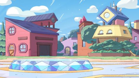 Laura Price, Steven Universe Background, Steven Universe The Movie, Background Designer, Environmental Artwork, Instagram Backgrounds, Marvel Animation, Bob Ross Paintings, Bg Design