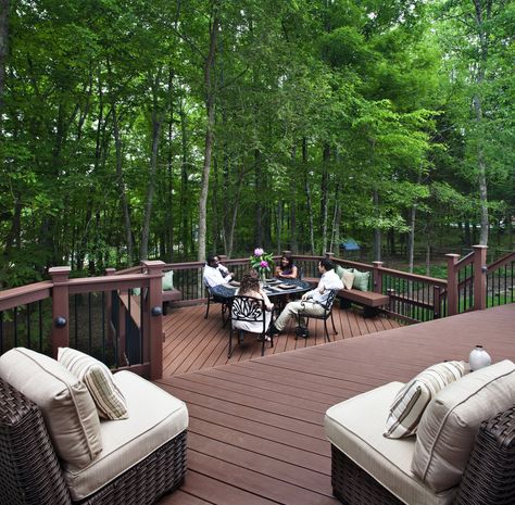 Deck Designs Multi Level, Back Deck Ideas, Outdoor Living Deck, Tiered Deck, Multi Level Deck, Hardwood Decking, Dream Deck, Building A Pergola, Patio Deck Designs