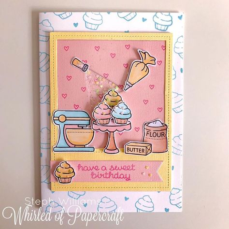 Steph Williams on Instagram: “Truly amazed at the reaction to the how-to videos I have been sharing. I’m just a quite introvert, making cute things for my family. I…” Making Cute Things, Sister Ideas, Cupcake Birthday Cards, Cupcake Cards, To My Grandmother, Secret Sister, Cupcake Card, Scrapbook Cover, Personalised Gifts Diy