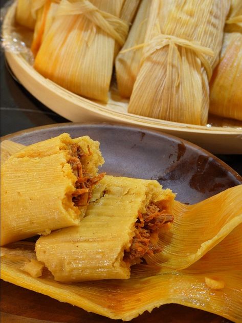 Beef Tamales Beef Tamales Recipe, Tamale Masa Recipe, Homemade Tamales Recipe, Masa Recipes, Masa For Tamales, Corn Tamales, Beef Tamales, Tamales Recipe, Homemade Tamales