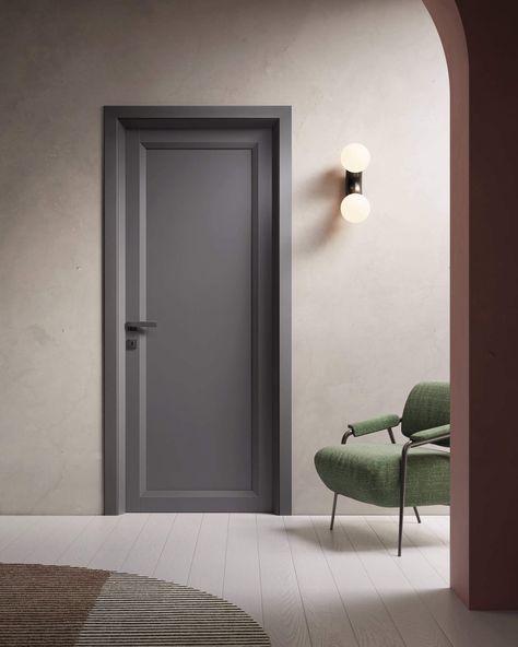 Laminate Door Design, Internal Doors Modern, Interior Doors Modern, Interior Door Colors, Grey Interior Doors, Modern Interior Door, Interior Design Per La Casa, Doors Interior Modern, Classic Doors