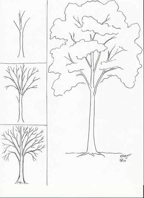 Autumn Trees & Q-Tip Leaves – Young Art Love Trin For Trin Tegning, Ako Kresliť, Trees Drawing, Flower Drawing Tutorials, Drawing Step, Tree Drawing, Art Instructions, Elementary Art, Paint Party