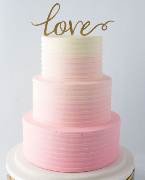 Pink Ombre Wedding Cake, Wedding Bakery, Wedding Cake Ombre, Cakes Inspiration, Cake Rolls, Wedding Cake Alternatives, Single Girls, Birthday Cake Topper Printable, Ombre Cake