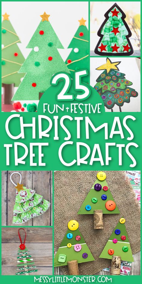 Easy Christmas Tree Craft For Preschool, Christmas Tree Ideas For Preschoolers, Pre K Christmas Tree Craft, Toddler Tree Ornament Craft, Christmas Tree Craft Ideas For Kids, Christmas Tree Ideas Preschool, Paint Chip Christmas Crafts, Christmas Tree Toddler Art, Christmas Tree Preschool Art