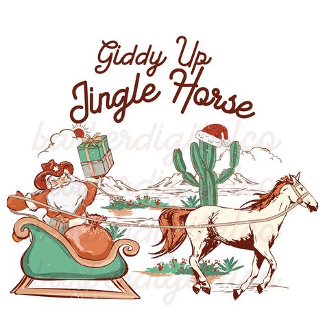 Calenders Ideas, Holiday Hoedown, Easy Christmas Drawings, Cowgirl Christmas, Etsy Quotes, Cowboy Santa, Christmas Door Decorating Contest, Horse Western, Christmas Western