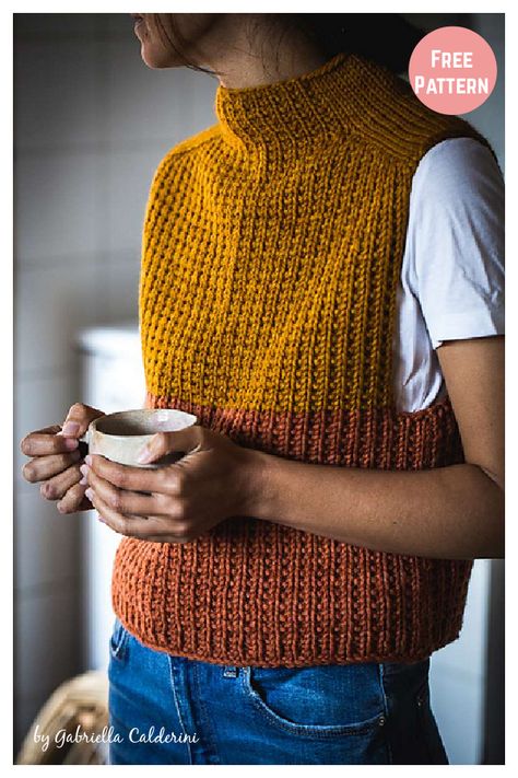 Knit Vest Pattern Free, Vest Pattern Free, Knit Vest Pattern, Crochet Vest Pattern, Knitted Vest, Easy Knitting Patterns, Vest Pattern, Crochet Vest, Sweater Knitting Patterns