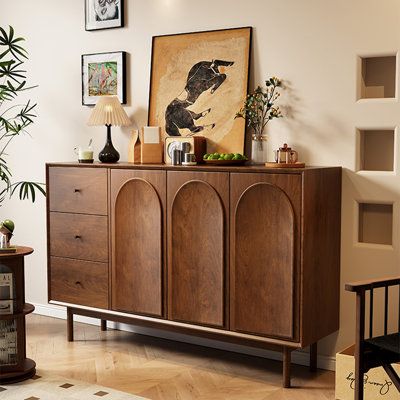 Arc arch door design: symmetrical curve design, pay attention to mobility, the combination of hardness and softness highlights the elegance of French retro style. | DICIXA 18 Pair Shoe Storage Cabinet Brown 35.43 x 15.74 x 63.0 in, Manufactured Wood | Organization | DCIX1023 | Wayfair Canada Arched Furniture, Arch Door Design, Arch Furniture, Vintage Contemporary Decor, Dining Room Idea, French Retro Style, French Design Style, Arch Door, Retro Cabinet