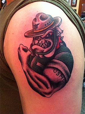 Marine Corps Tattoos, Usmc Tattoo, Eagle Globe And Anchor, Marine Tattoo, Running Tattoo, Tattoo Son, Soldier Tattoo, Ink Link, Drill Instructor