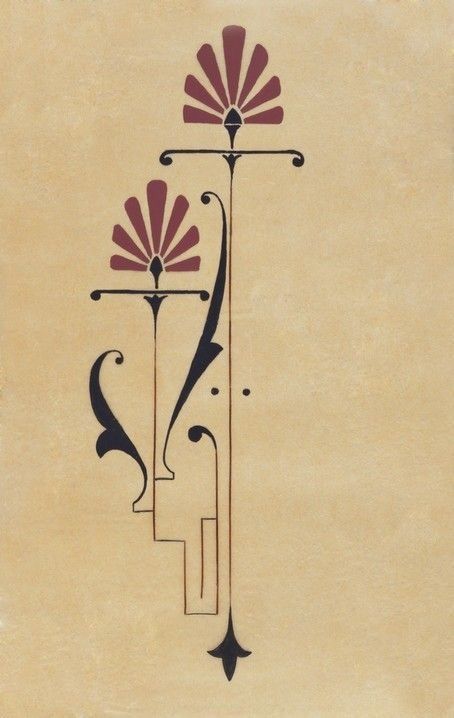 Art Deco Desen, Fiori Art Deco, Fleurs Art Nouveau, Art Deco Tattoo, Art Nouveau Tattoo, Motifs Art Nouveau, Christopher Dresser, Nouveau Tattoo, Illustration Art Nouveau