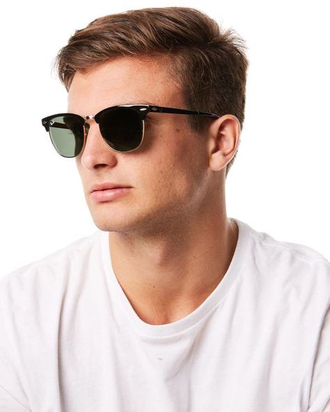 Buy Ray-Ban RB3716 Clubmaster Metal Square Sunglasses for a cooler winter at Amazon.com NOW!!!! Sunglasses Men Vintage, Mens Glasses Fashion, Stocking Stuffers For Men, Clubmaster Sunglasses, New Wayfarer, Sunglasses Brown, Pilot Sunglasses, Fashion Eyeglasses, Wayfarer Sunglasses