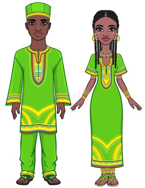 Animation portrait of the African family in bright ethnic clothes. Full growth. #Sponsored , #Affiliate, #Affiliate, #African, #Animation, #Full, #family Mexico Traditional Dress, African Animation, Mexico Traditional, Outfits Cartoon, Ethnic Clothes, Whatsapp Wallpaper Cute, African Children, Ethnic Outfits, Family Photo Outfits