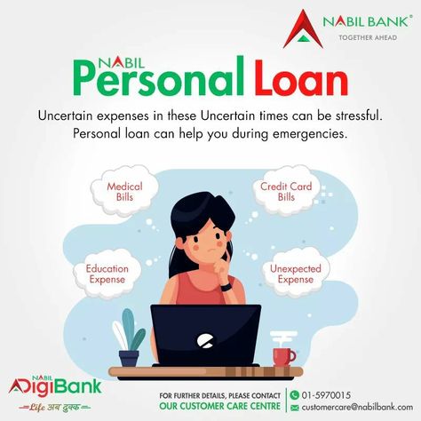 A special loan to help you get through tough times. To apply the loan please visit https://nabilbank.com/en/apply-for-loan For further details, please contact our Customer Care Center at 01-5970015 or email us at customercare@nabilbank.com or write us at https://nabilbank.com/en/feedback/inquiries-suggestions #NabilBank #NabilDigiBank #TrulyDigital #PersonalLoan Loan Company Social Media Post, Loan Advertising Ideas, Loan Social Media Post, Personal Loan Ads Creative, Business Loan Ads, Loan Creative Ads, Loan Poster, Loan Ads, Posters Layout