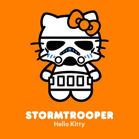 Star Wars Hello Kitty, Hello Kitty Disney Princess, Hello Kitty And Friends Wallpaper, Hello Kitty Star, Star Wars Stickers, Charmmy Kitty, Hello Kitty Images, Hello Kitty Characters, Hello Kit