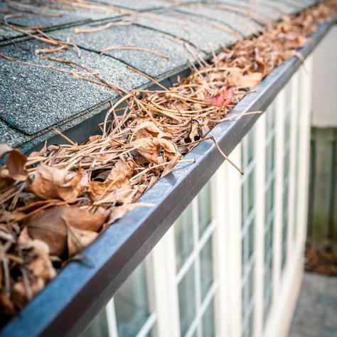 Gutter cleaning is a little easier when you use the right tools to get the job done. Gutter Cleaning Tool, Diy Gutters, Gutter Repair, Fall Clean Up, Gutter Cleaning, How To Install Gutters, Gutter Guard, Rain Gutters, Cleaning Gutters