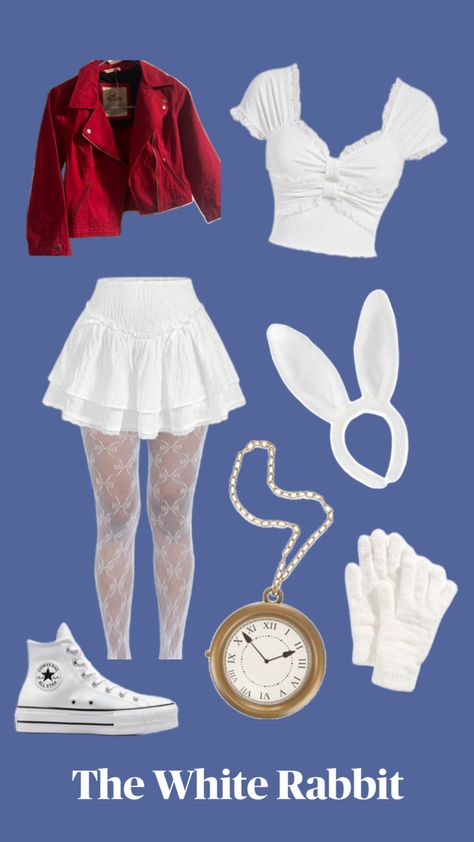 Rabbit Halloween Costume, White Rabbit Costume, White Rabbit Costumes, Rabbit Halloween, Rabbit Costume, Alice In Wonderland Costume, Pretty Halloween Costumes, Wonderland Costumes, The White Rabbit