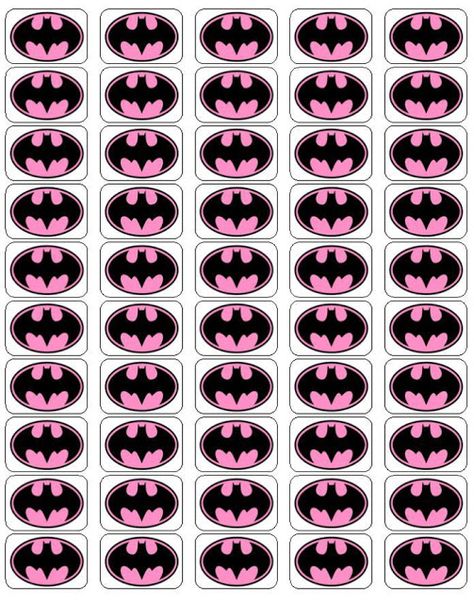 Simbolos de Batichica para Imprimir Gratis Pink Batman Birthday Party, Batgirl Party, Pink Batman, Batman Party Decorations, Handmade Logo Design, Batman Stickers, Comic Party, Batman Theme, Baby Batman