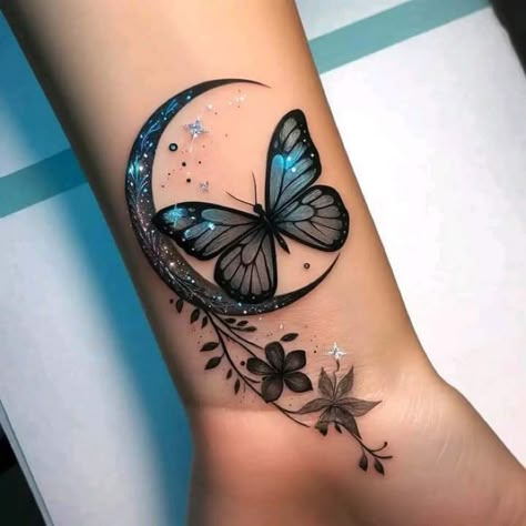 Rose Tattoos For Women, Cool Wrist Tattoos, Hand And Finger Tattoos, Pretty Hand Tattoos, Butterfly Tattoos For Women, Tattoos For Women Flowers, Tasteful Tattoos, Tatuaje A Color, Forearm Tattoo Women