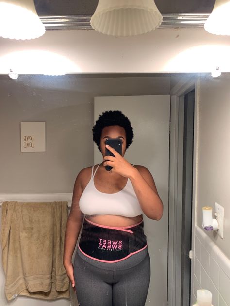 Working out 6x a week for 30mins with my sweet sweat waist trimmer!🫶🏾 #fitness #exercise #health #journey #weightloss Sweet Sweat Waist Trimmer, Becoming Her, Sweet Sweat, Training Workouts, Sweat Band, Waist Trimmer, Health Journey, Waist Trainer, Band