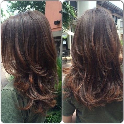 Different Type Of Layers For Hair, Short Layer Haircuts, Long Hair Cuts Side Part, Side Bangstyle Hair Long Layers, Waterfall Layers Haircut Medium Hair, Medium Length Thick Hair With Layers, Long Fine Hair With Layers, Medium Layered Haircuts For Thick Hair, Lots Of Layers Medium Hair