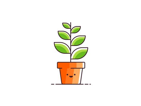 Plant by Sahil Sadigov - Dribbble Plants Cute, Illustration Gif, Motion Graphics Gif, Motion Graphics Inspiration, Motion Graphics Design, Motion Design Animation, Cartoon Tattoos, Animation Reference, Smiling Face