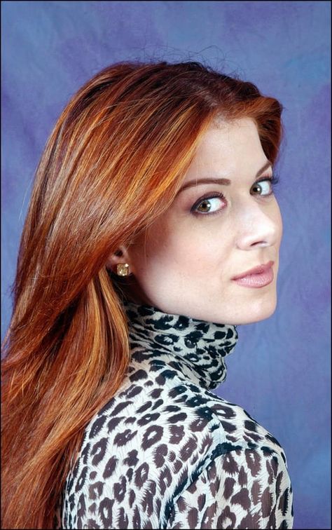 ᎠᎬᏞ💋❤️👠 Debra Messing Hair, Fine Highlights, Kate Maberly, Amanda Righetti, Debra Messing, Erin Sanders, Julie Bowen, Minka Kelly, Katie Cassidy