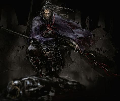 Genichiro Ashina Draft Concept Art from Sekiro: Shadows Die Twice #art #artwork #gaming #videogames #gamer #gameart #conceptart #illustration #sekiro Genichiro Ashina, Samurai Concept, Celtic Dragon Tattoos, Sekiro Shadows Die Twice, Witch King Of Angmar, Celtic Dragon, Japanese Warrior, Samurai Art, Powerful Art