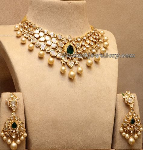 Latest Bridal Jewellery Designs, Latest Bridal Jewellery, Beautiful Diamond Necklace, Silver Dog, Gold Necklace Indian Bridal Jewelry, Jewelry Set Design, Mexican Jewelry, Wedding Jewellery Collection, Indian Jewellery Design