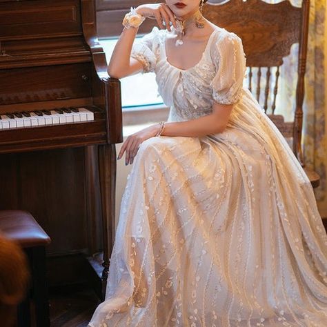 Tutus, Regency Era Wedding, Regency Wedding Dress, Bridgerton Experience, Wedding Dresses Xl, Regency Ball, Regency Wedding, Bridgerton Inspired, Regency Gown